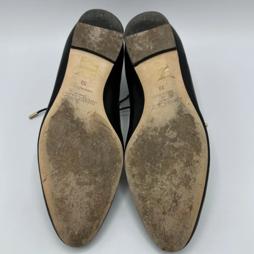 ✨ HP ✨ JIMMY CHOO TYLER BALLET FLAT W/ANKLE TIE (39) - Picture 12 of 13